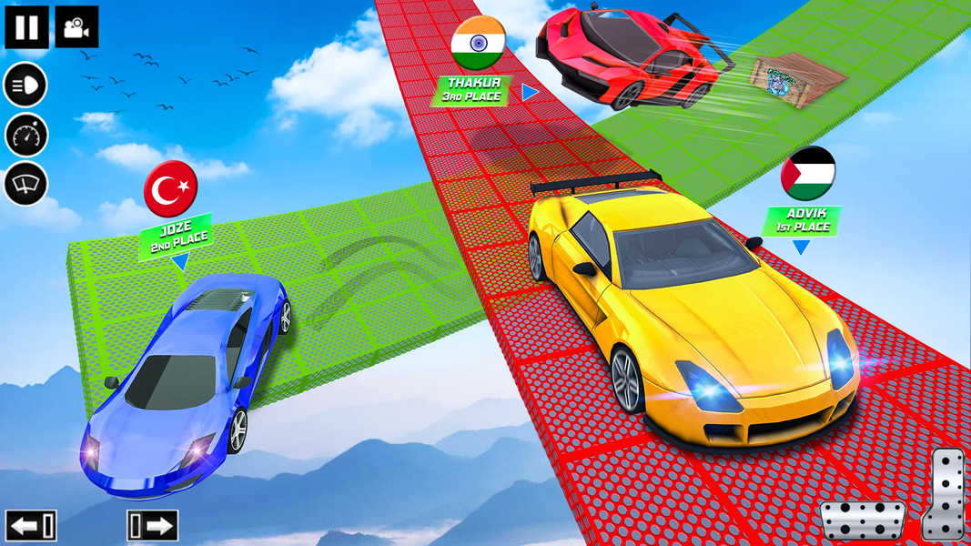 Ramp car games-Racing Stunts - Gameplay image of android game