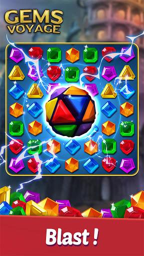 Gems Voyage - Match 3 & Blast - Gameplay image of android game