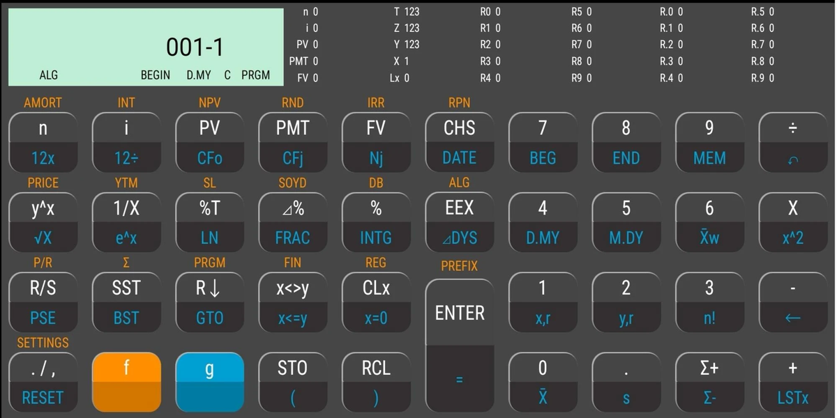 RPN Plus Financial Calculator - Image screenshot of android app