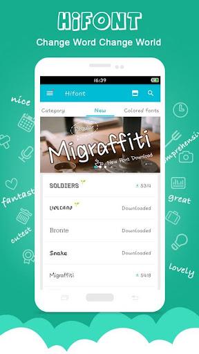 HiFont - Fonts&Wallpapers - عکس برنامه موبایلی اندروید