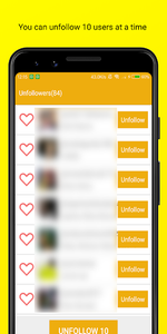 Unfollow Pro for Instagram - Image screenshot of android app