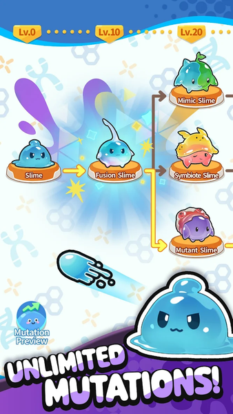 Pew Pew Slime - Idle RPG - Gameplay image of android game