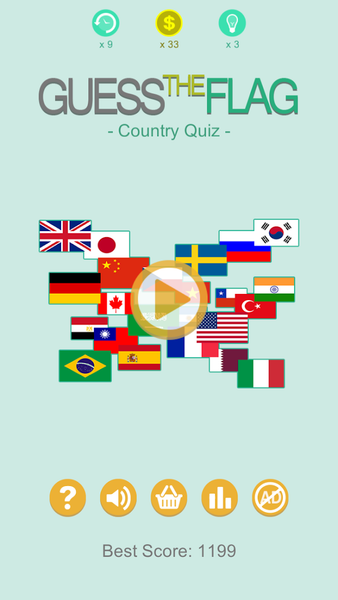 Guess The Flag - Country Quiz - عکس بازی موبایلی اندروید