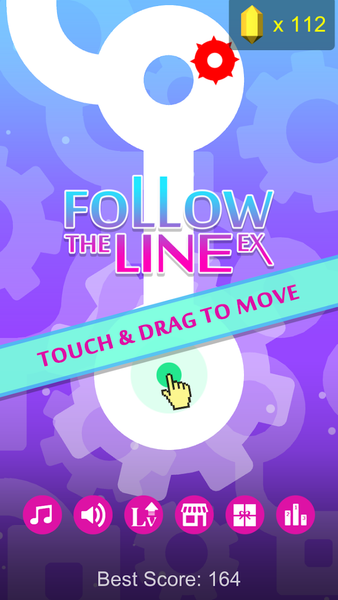 Follow the Line EX - عکس بازی موبایلی اندروید