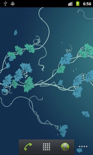 Ivy Leaf Live Wallpaper - Image screenshot of android app