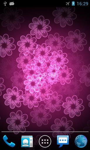 Neon Flower Live Wallpaper - Image screenshot of android app