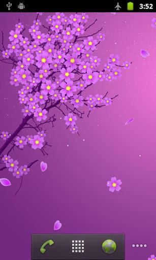 Sakura Live Wallpaper - Image screenshot of android app