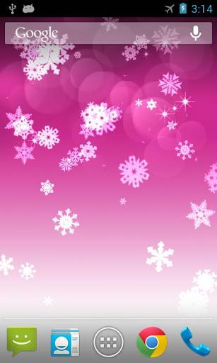 Snowflake Live Wallpaper - عکس برنامه موبایلی اندروید