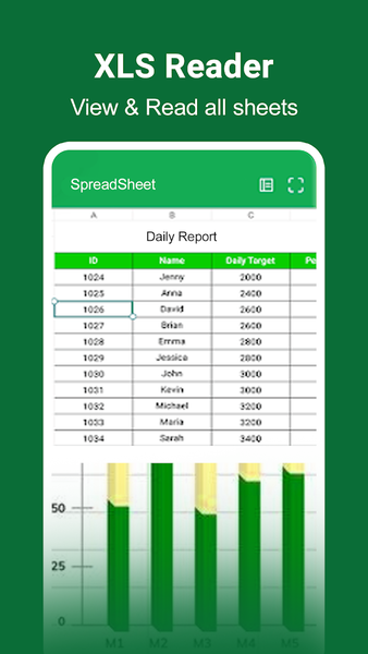 XLS File Viewer- XLS Reader - عکس برنامه موبایلی اندروید