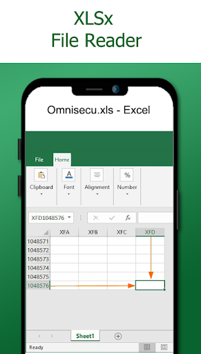 XLSX File Reader & XLS Viewer - عکس برنامه موبایلی اندروید