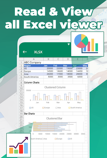 Excel viewer - Xlsx reader - Image screenshot of android app