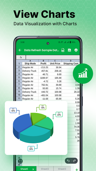 Excel Reader : XLS File Viewer - Image screenshot of android app
