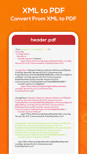 XML Viewer: XML File Reader & PDF Converter App - عکس برنامه موبایلی اندروید