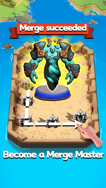 Merge Monster ：Bang Bang - Gameplay image of android game