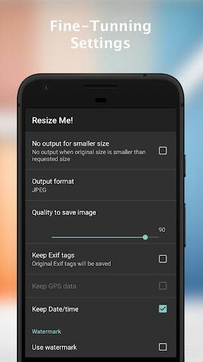 Resize Me! - Photo resizer - Image screenshot of android app