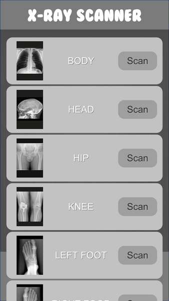 Xray scan filter camera - عکس برنامه موبایلی اندروید