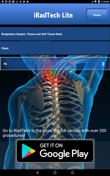 iRadTech Lite - عکس برنامه موبایلی اندروید