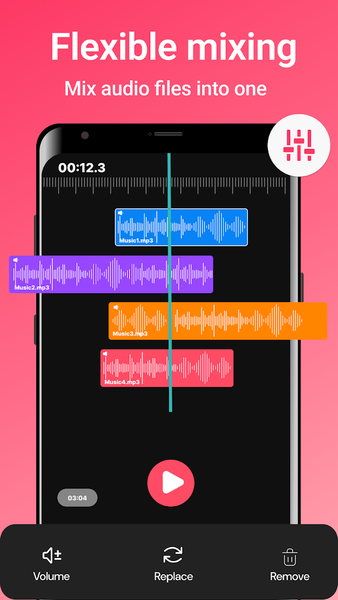 Audio Editor - MP۳ Cutter - عکس برنامه موبایلی اندروید
