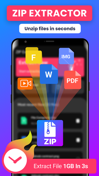 Zip Extractor: UnZIP & UnRAR - Image screenshot of android app