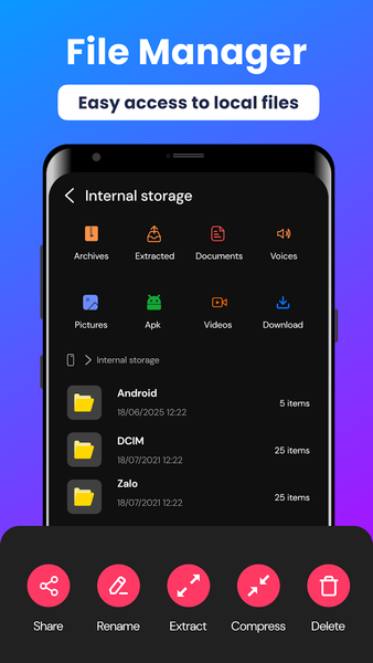 Zip Extractor: UnZIP & UnRAR - Image screenshot of android app