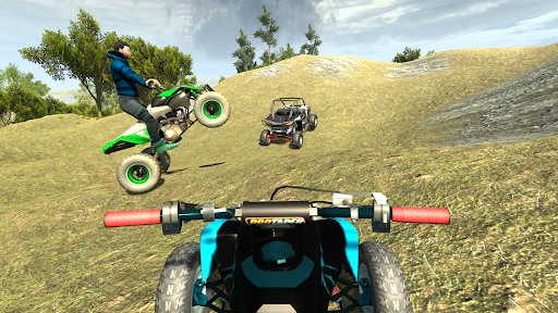 Offroad Bike Car Game Quad 4x4 - Gameplay image of android game
