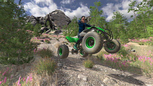 Offroad Bike Car Game Quad 4x4 - Gameplay image of android game