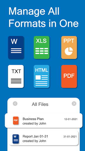 Word Office - Docx, XLS, PDF - Image screenshot of android app