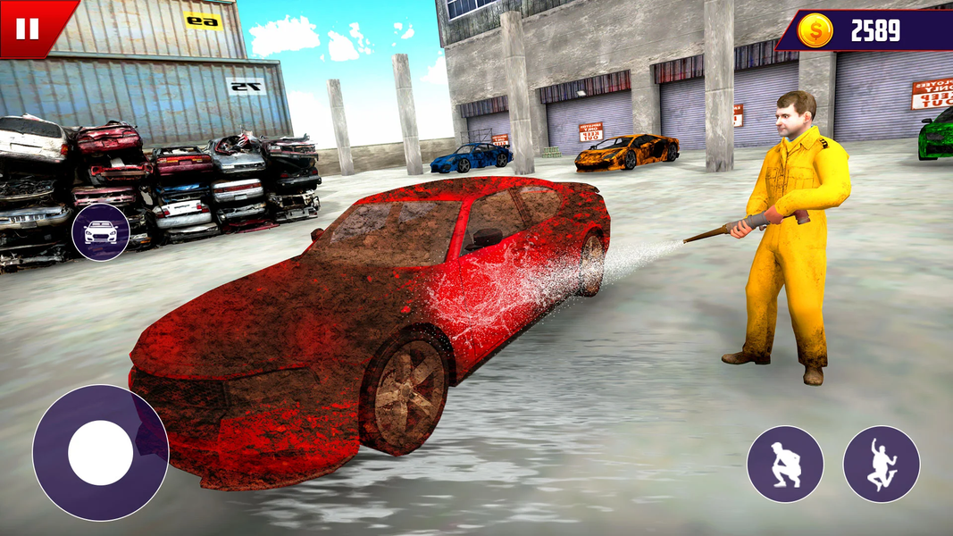 Gas Station: Jukyard Simulator - Gameplay image of android game