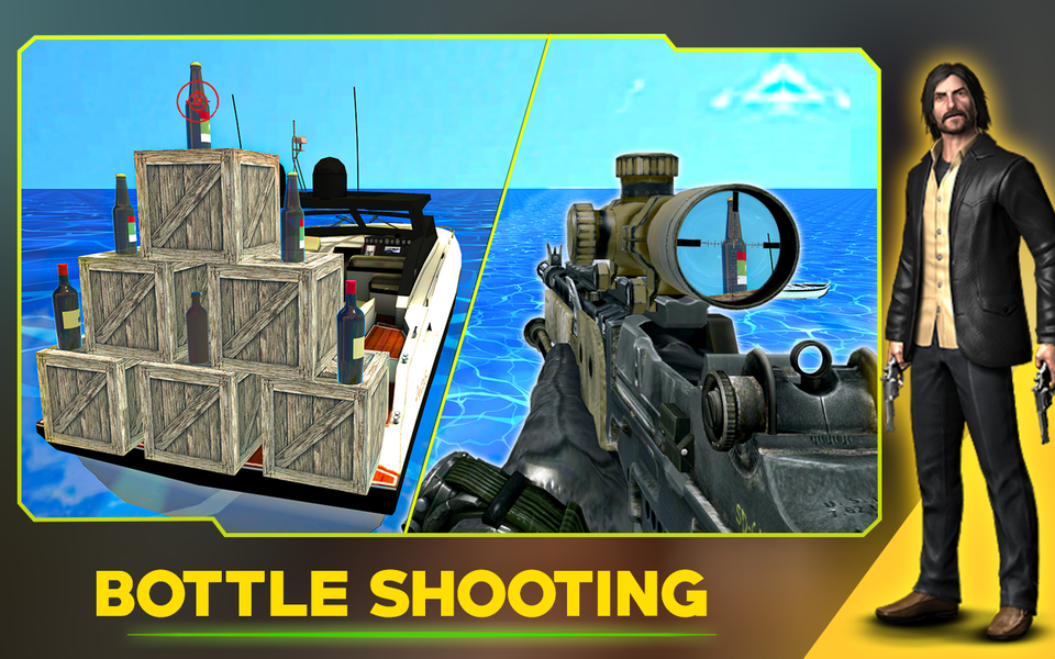 Bottle Shooting: Epic Shoot 3D - Gameplay image of android game