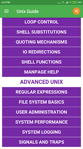 Guide Of Unix - Image screenshot of android app