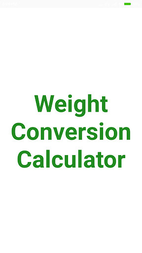 Weight Converter - Image screenshot of android app