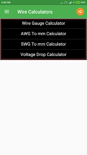 Wire Calculator - Image screenshot of android app