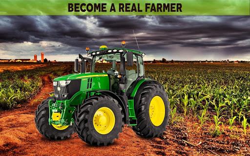 Farming Simulator 19: Real Tractor Farming Game - Gameplay image of android game