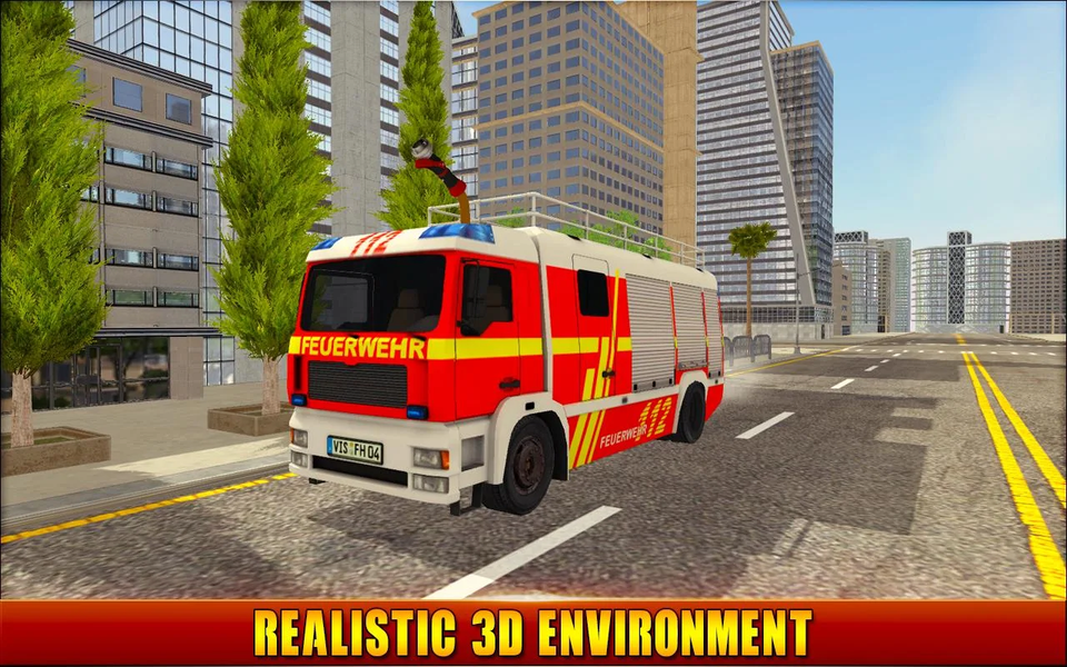 Firefighter Simulator Games - Gameplay image of android game
