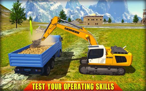 Heavy Excavator Crane Simulato - Gameplay image of android game