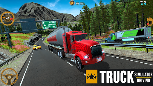Truck Simulator Driving Games - Gameplay image of android game