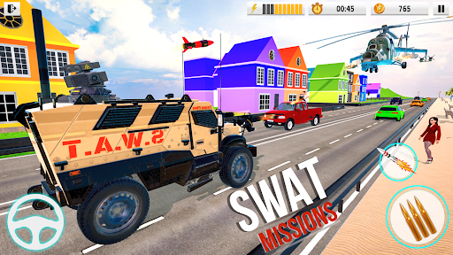 Dubai Police Car Games ۳d - عکس بازی موبایلی اندروید