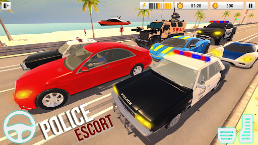 Dubai Police Car Games ۳d - عکس بازی موبایلی اندروید