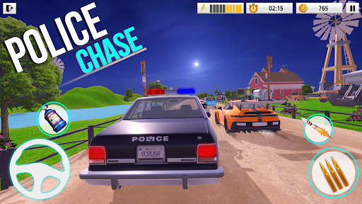 Dubai Police Car Games ۳d - عکس بازی موبایلی اندروید