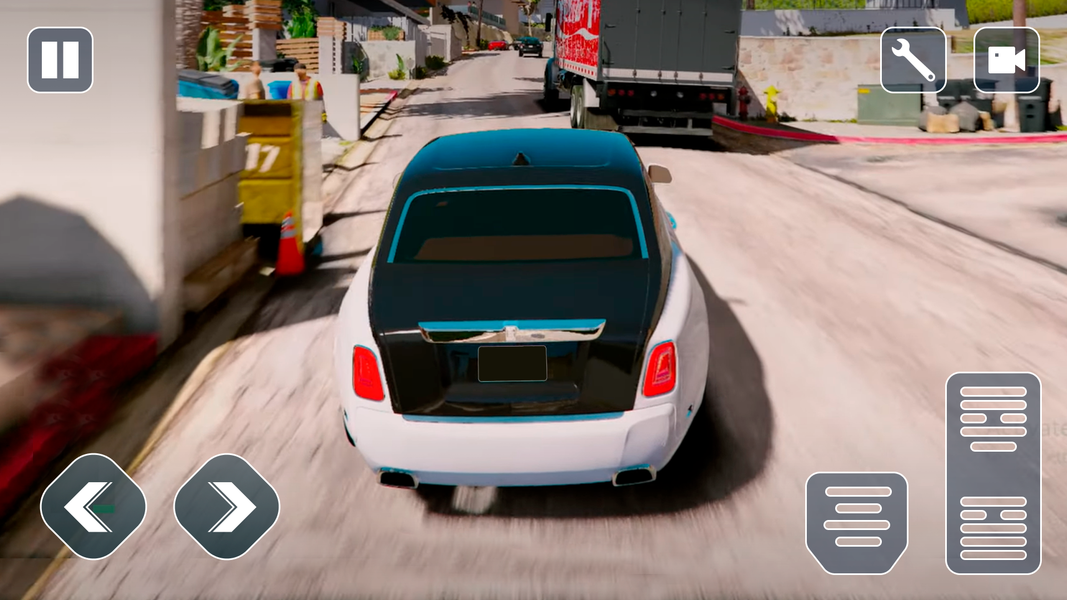 Car Rolls Royce Race Simulator - Gameplay image of android game