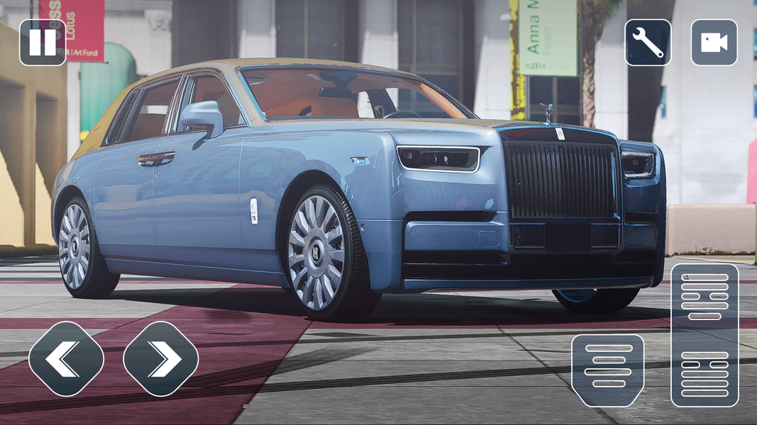 Car Rolls Royce Race Simulator - Gameplay image of android game