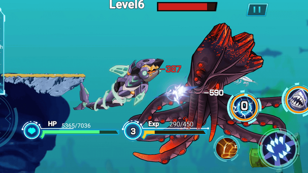 Mecha Shark: Sea Monster - Image screenshot of android app