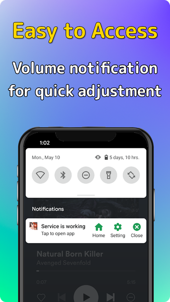 Volume Control: Lower or Boost - عکس برنامه موبایلی اندروید