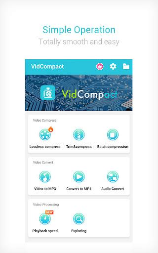 Video to MP3 Converter,Video Compressor-VidCompact - عکس برنامه موبایلی اندروید