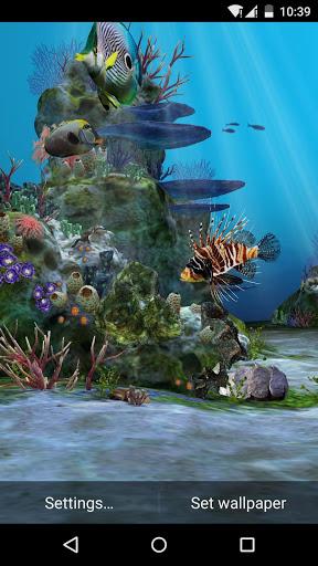 ۳D Aquarium Live Wallpaper HD - عکس برنامه موبایلی اندروید