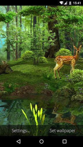 ۳D Deer-Nature Live Wallpaper - عکس برنامه موبایلی اندروید