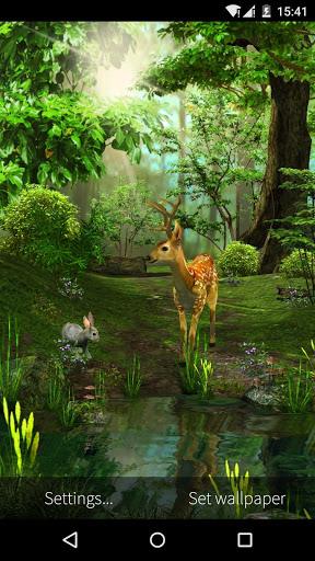 ۳D Deer-Nature Live Wallpaper - عکس برنامه موبایلی اندروید