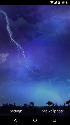 Lightning Storm Live Wallpaper - Image screenshot of android app