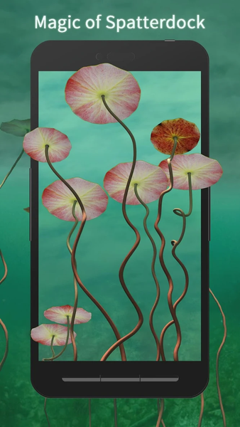 3D Water Lilies Live Wallpaper - Image screenshot of android app