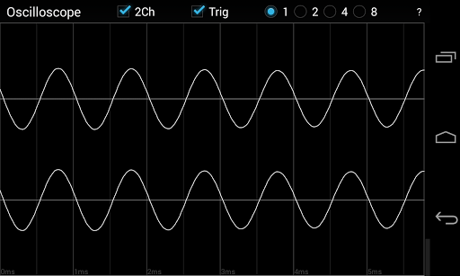 Oscilloscope - Image screenshot of android app